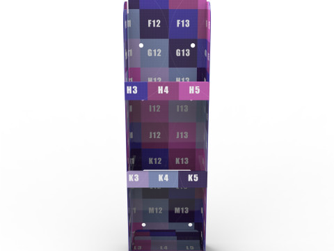 Point of Sale Cardboard Display Stand 3D Model