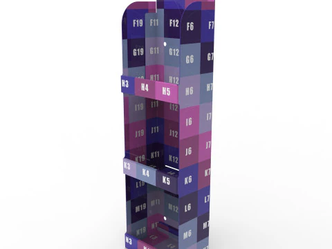 Point of Sale Cardboard Display Stand 3D Model