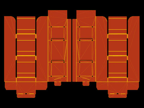 Point of Sale Cardboard Display Stand 3D Model