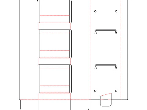 Point of Sale Cardboard Display Stand 3D Model