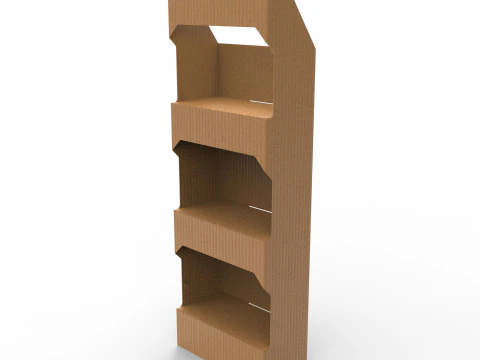 Point of Sale Cardboard Display Stand 3D Model