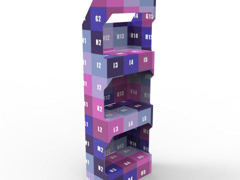 Point of Sale Cardboard Display Stand 3D Model