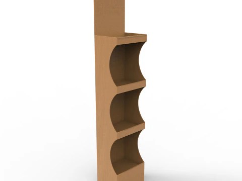 POS(Point of Sale) 골판지 디스플레이 스탠드 3D 모델