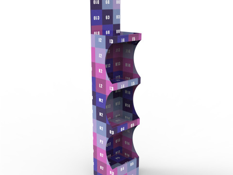 Point of Sale Cardboard Display Stand 3Dモデル