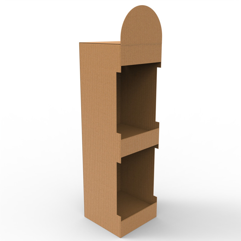 Point of Sale Cardboard Display Stand Modelo 3D .c4d .max .obj .3ds .fbx .stl .blend