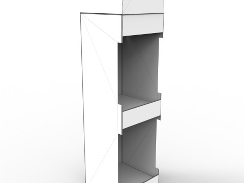 Point of Sale Cardboard Display Stand Modelo 3D
