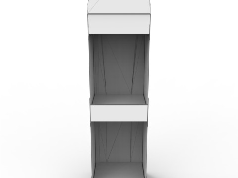 Point of Sale Cardboard Display Stand Modelo 3D
