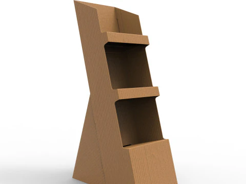 POS(Point of Sale) 골판지 디스플레이 스탠드 3D 모델