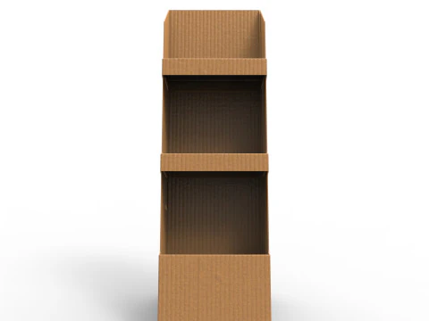 Point of Sale Cardboard Display Stand 3D Model