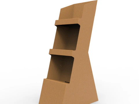 Point of Sale Cardboard Display Stand 3D Model