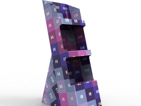 Point of Sale Cardboard Display Stand 3D Model