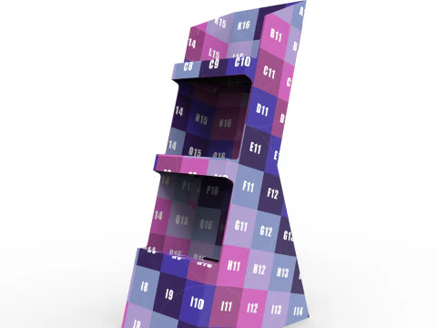 Point of Sale Cardboard Display Stand 3D Model