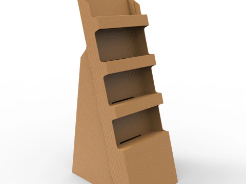 POS(Point of Sale) 골판지 디스플레이 스탠드 3D 모델