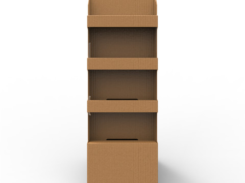 Point of Sale Cardboard Display Stand 3D 모델
