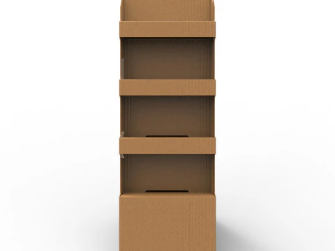 Point of Sale Cardboard Display Stand 3D Model