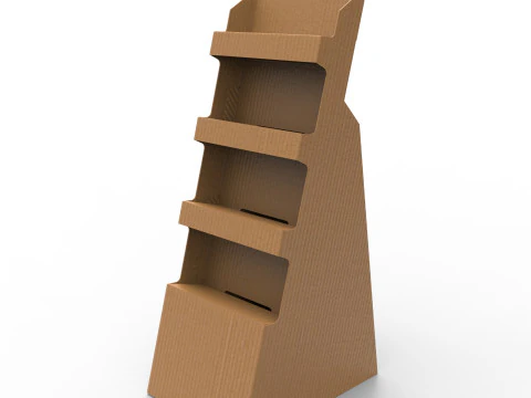 Point of Sale Cardboard Display Stand 3D Model