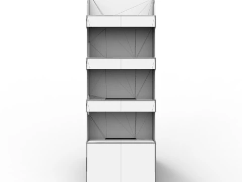 Point of Sale Cardboard Display Stand 3D Model