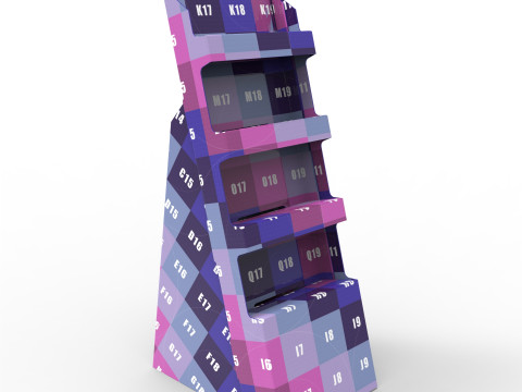 Point of Sale Cardboard Display Stand 3D 모델