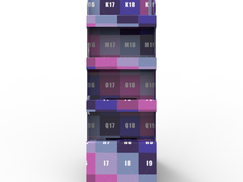 Point of Sale Cardboard Display Stand 3D 모델