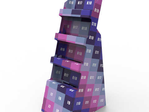 Point of Sale Cardboard Display Stand 3D 모델