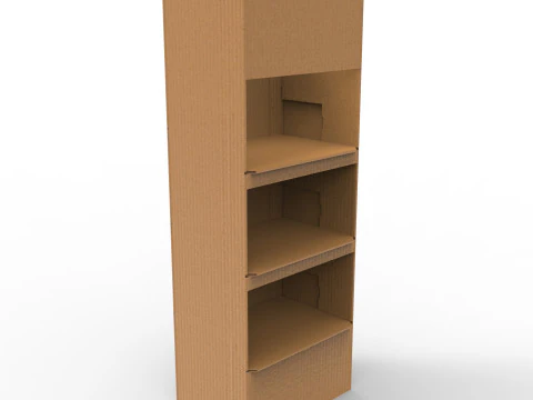POS(Point of Sale) 골판지 디스플레이 스탠드 3D 모델