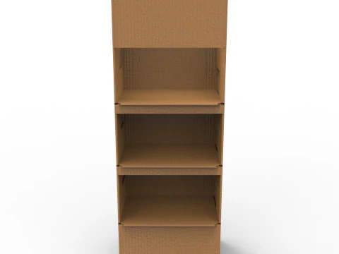 Point of Sale Cardboard Display Stand 3D Model
