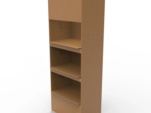 Point of Sale Cardboard Display Stand 3D Model
