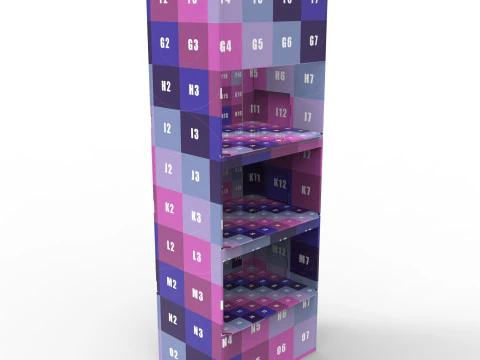 Point of Sale Cardboard Display Stand 3D Model