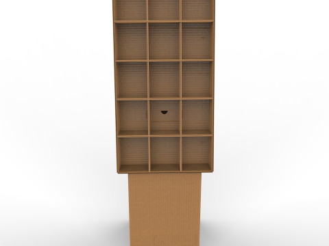 Point of Sale Cardboard Display Stand 3D 模型