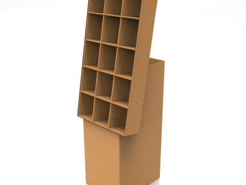 Point of Sale Cardboard Display Stand 3D Model