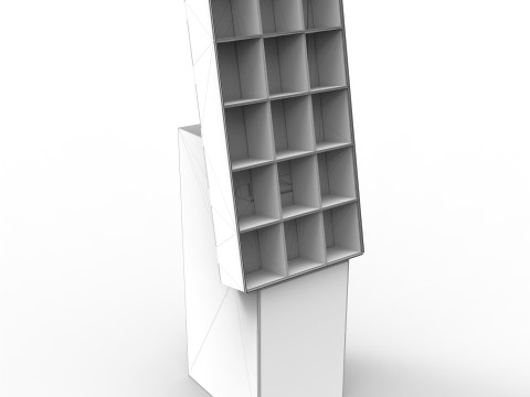Point of Sale Cardboard Display Stand 3D 模型