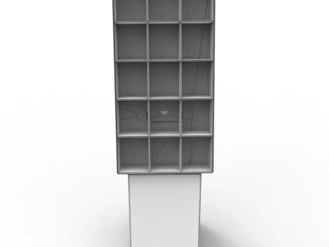 Point of Sale Cardboard Display Stand 3D Model
