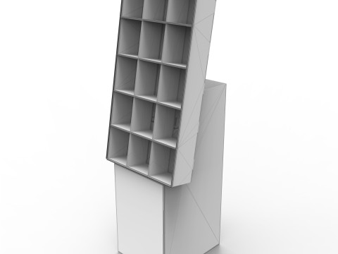 Point of Sale Cardboard Display Stand 3D 模型