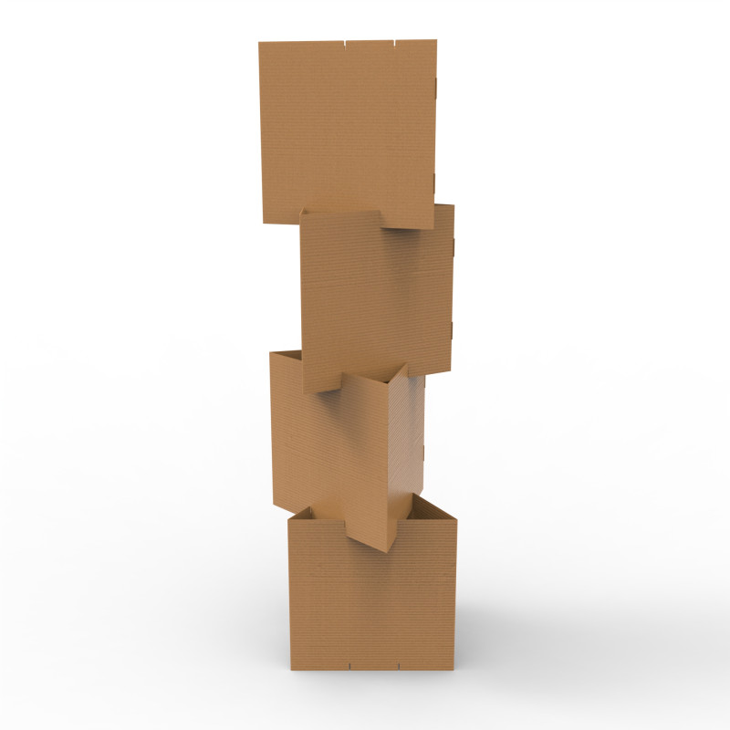 Point of Sale Cardboard Display Stand 3D Model .c4d .max .obj .3ds .fbx .stl .blend 