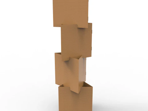 POS(Point of Sale) 골판지 디스플레이 스탠드 3D 모델