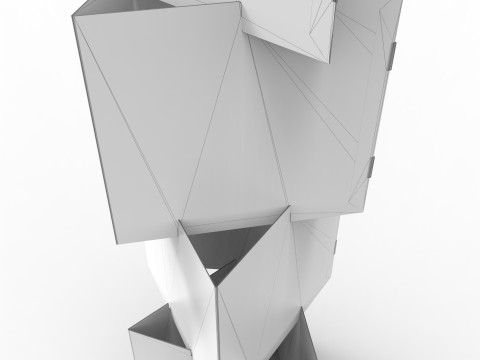 Point of Sale Cardboard Display Stand 3D Model