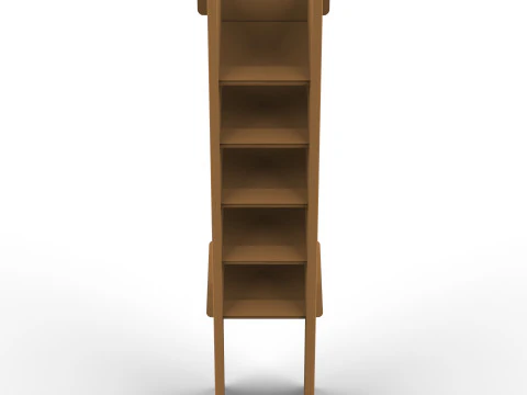 Point of Sale Cardboard Display Stand 3D Model