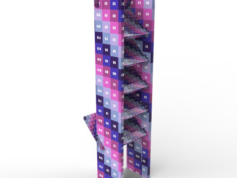 Point of Sale Cardboard Display Stand 3Dモデル