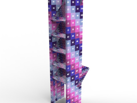Point of Sale Cardboard Display Stand 3Dモデル