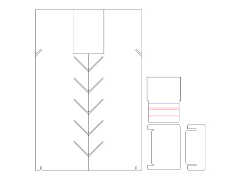 Point of Sale Cardboard Display Stand 3Dモデル