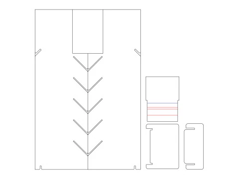 Point of Sale Cardboard Display Stand 3D Model