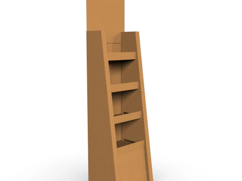 POS(Point of Sale) 골판지 디스플레이 스탠드 3D 모델