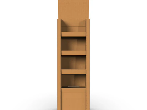 Point of Sale Cardboard Display Stand 3D Model
