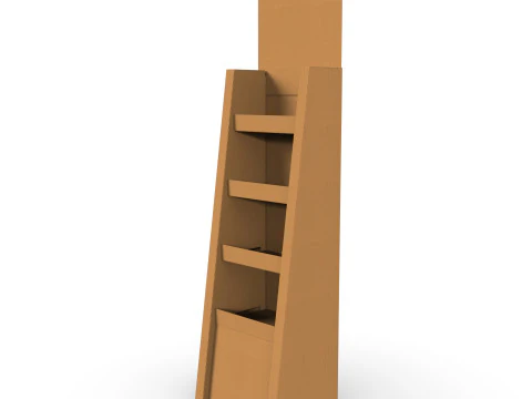 Point of Sale Cardboard Display Stand 3D Model