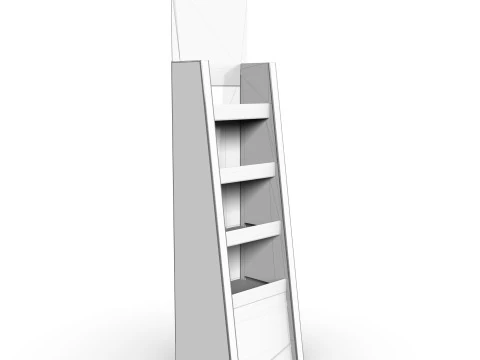 Point of Sale Cardboard Display Stand 3D Model