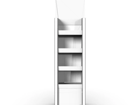 Point of Sale Cardboard Display Stand 3D Model