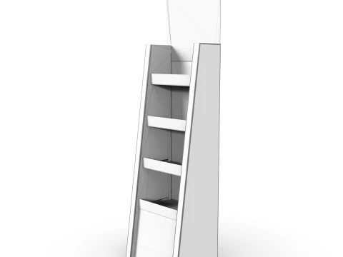 Point of Sale Cardboard Display Stand 3D Model