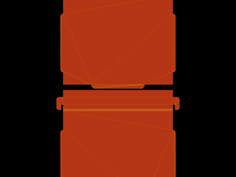 Point of Sale Cardboard Display Stand 3D Model