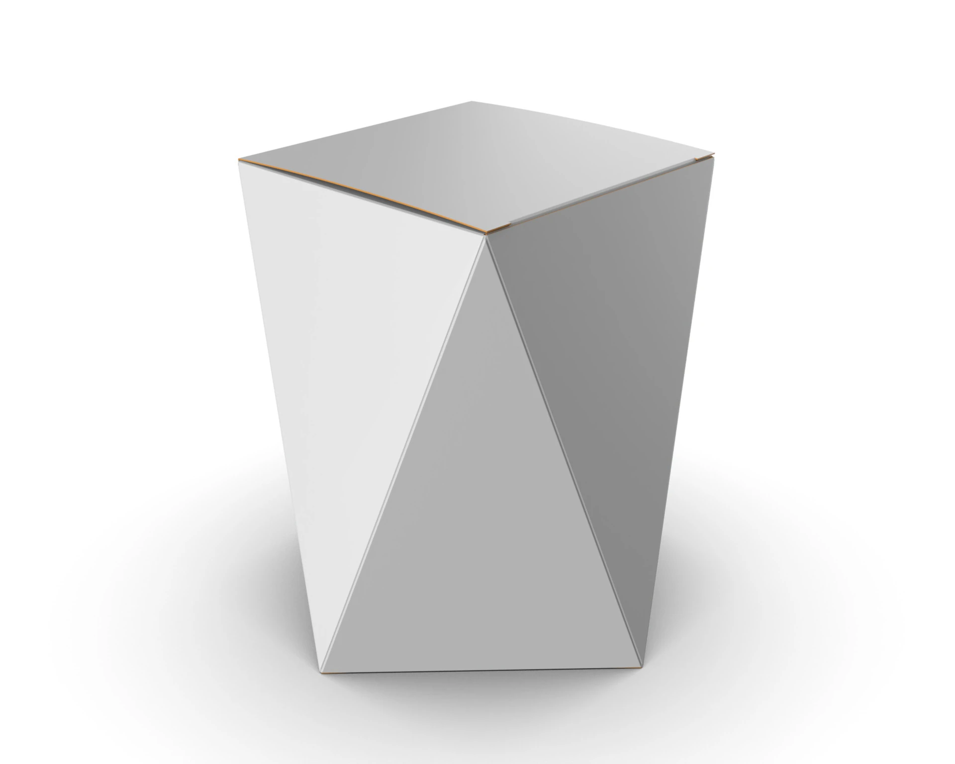 Eight Panel tapared packaging box 150x100x100mm 3D Model .c4d .max .obj .3ds .fbx .stl .blend 