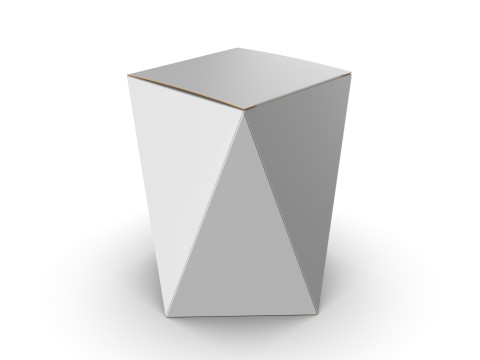 Eight Panel tapared packaging box 150x100x100mm 3Dモデル